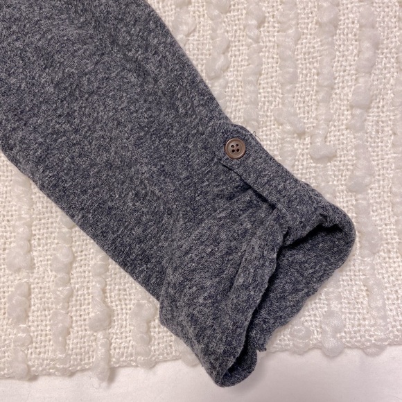 SIMONS Le 31 Trimmed Henley Long Sleeve T-Shirt | Size L - Picture 4 of 4